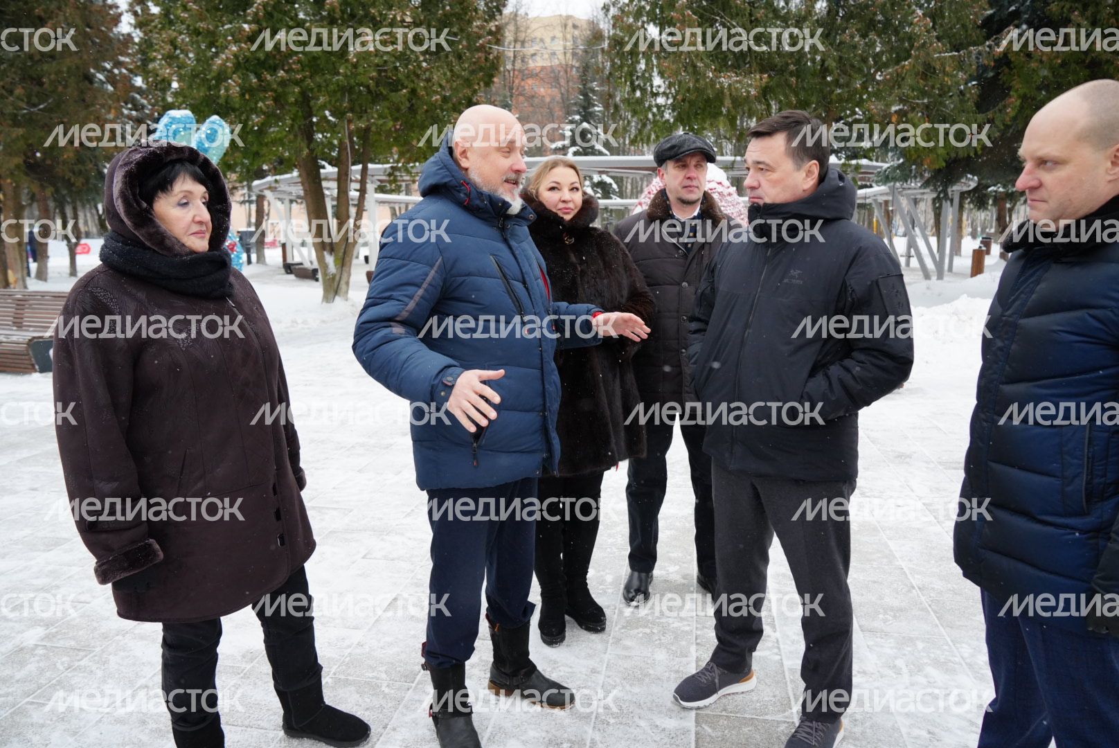 Проверка Губернатором Центрального парка культуры и отдыха в Пушкино