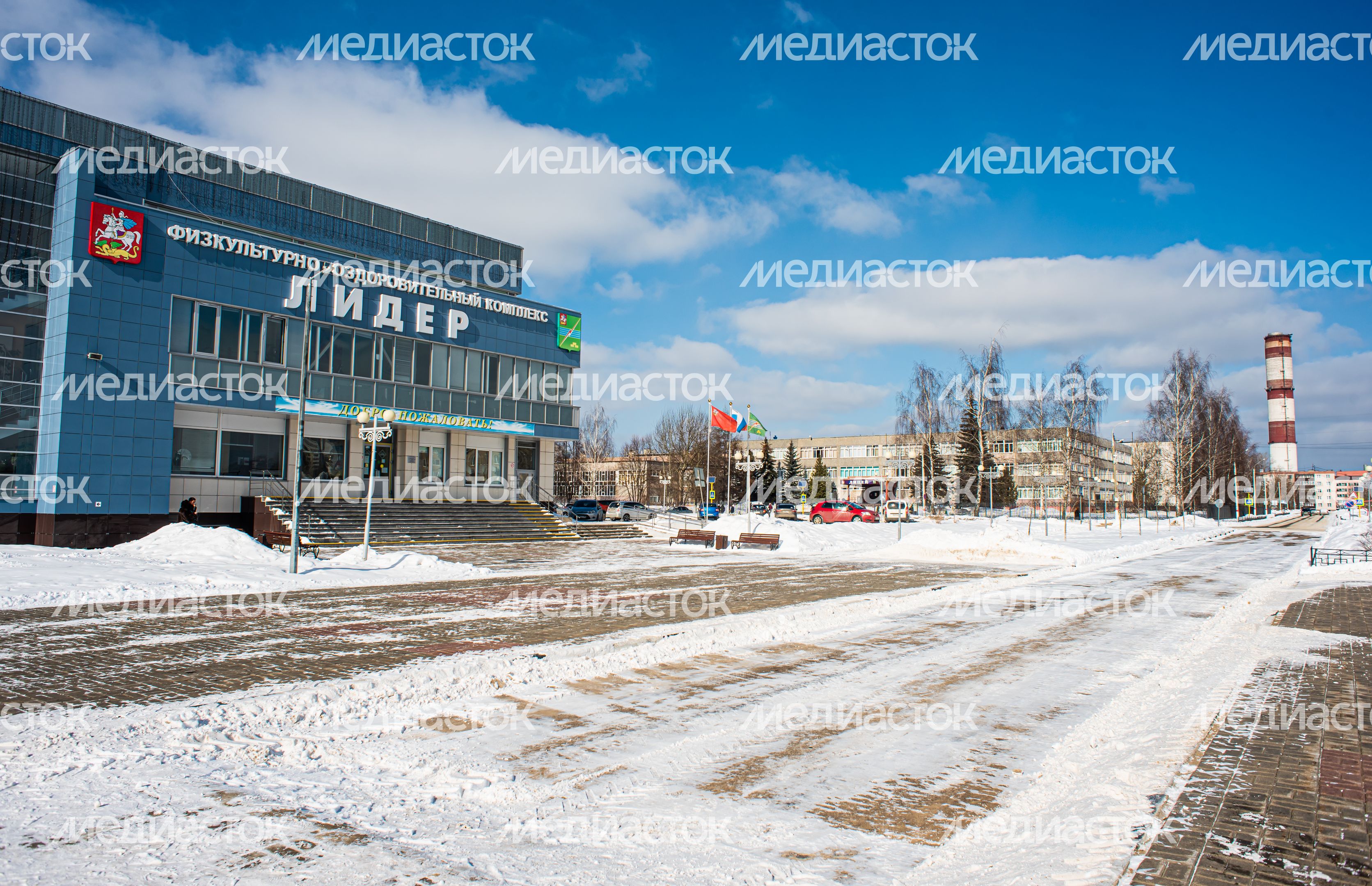 Зимние виды города Электрогорск