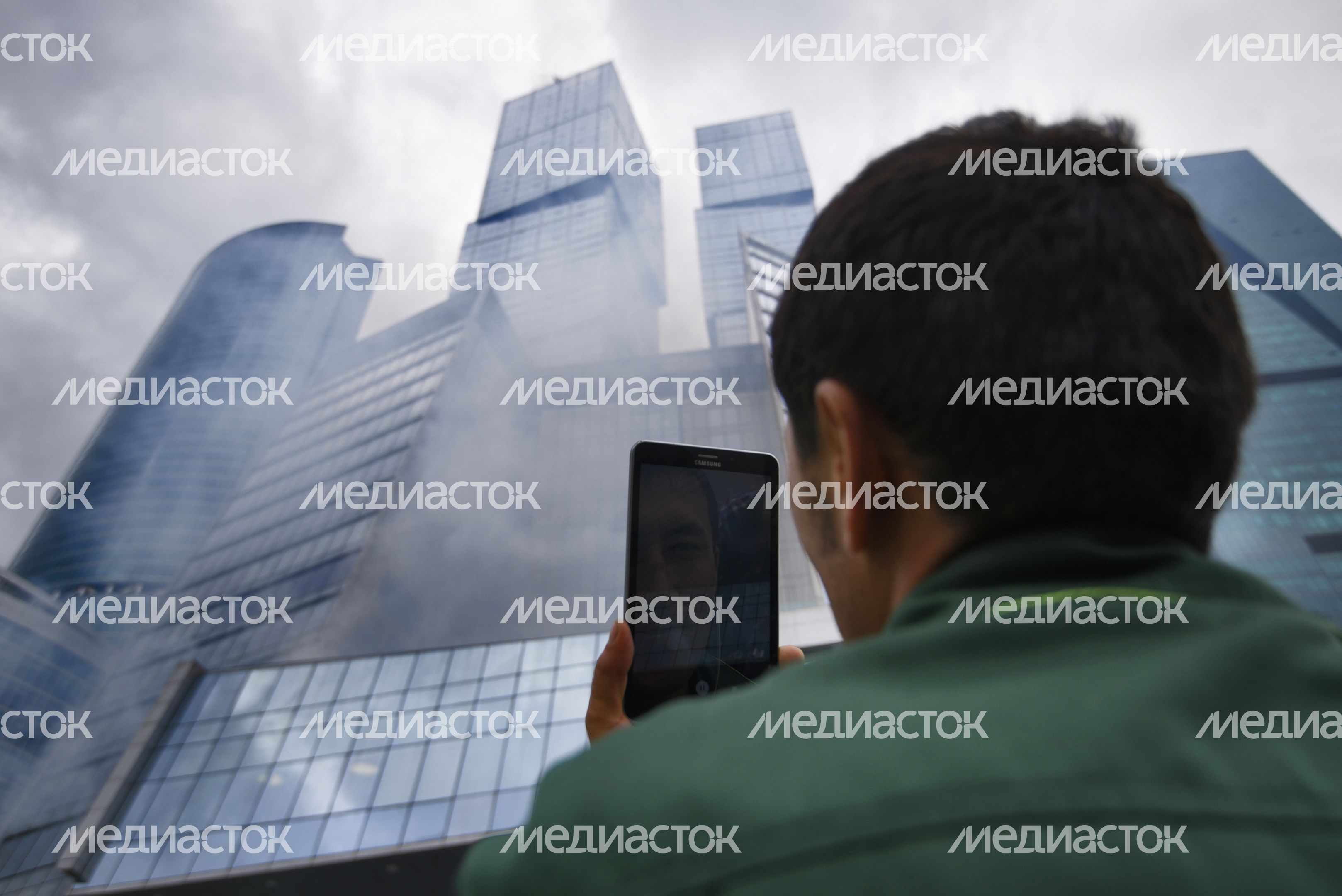 Пожарно-спасательные учения в «Москва-сити»