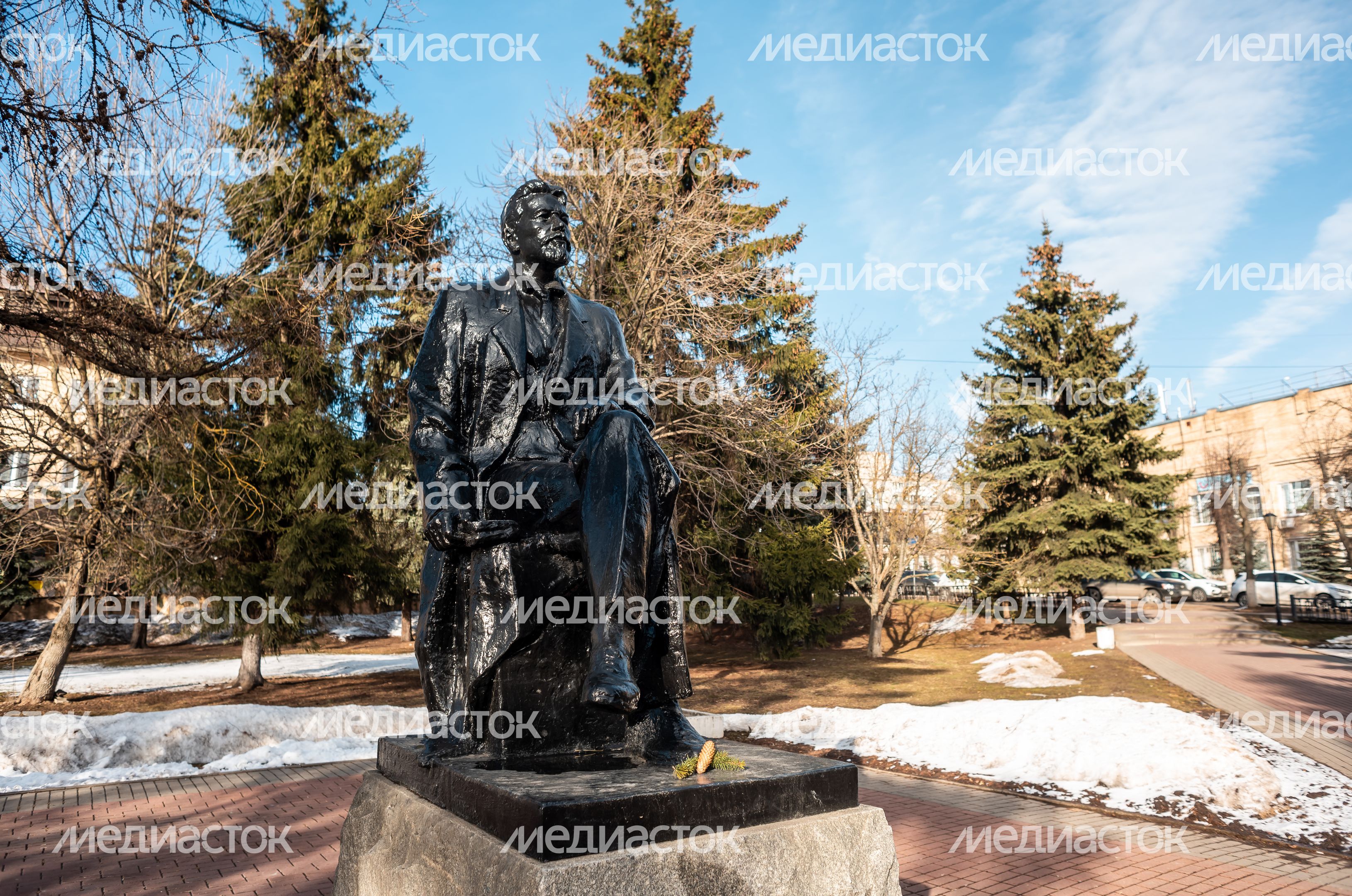 Зимние виды города Чехов