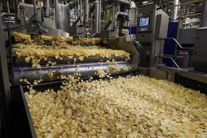 Производство чипсов Lay’s на заводе PepsiCo в Кашире