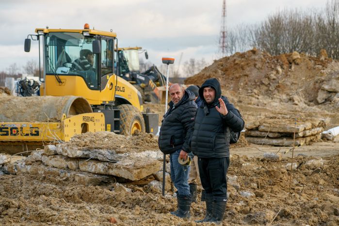 Серпухов. Строительство поликлиники. Ноябрь 2023 г.