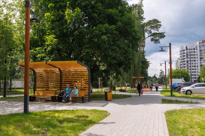 Парк «Папанинская дача» в микрорайоне Юбилейный города Королев