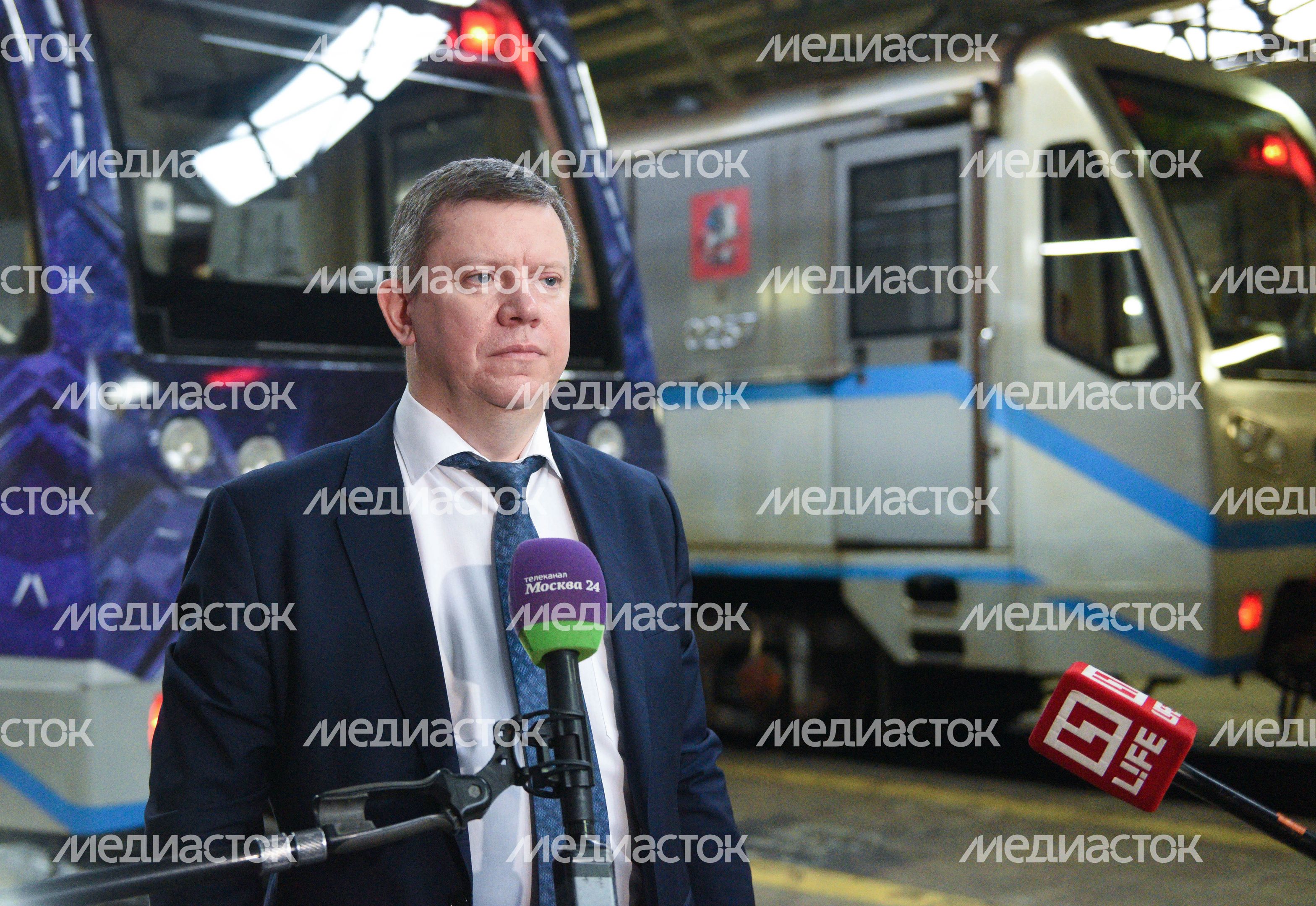 Запуск поезда «Россия, устремленная в будущее» в метро Москвы