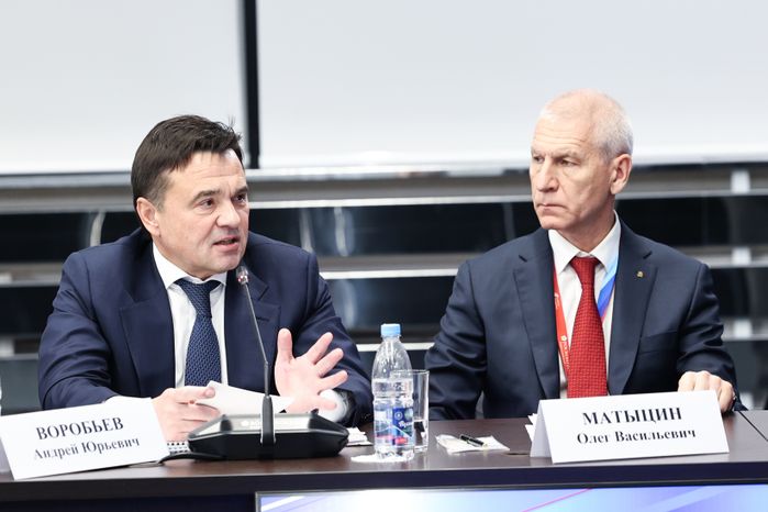 Андрей Воробьев и Олег Матыцин на Совете при президенте РФ по развитию физической культуры и спорта