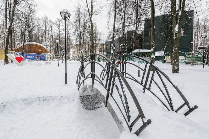Зимний Центральный парк культуры и отдыха в Видном
