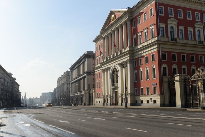 Москва во время режима повышенной готовности из-за угрозы распространения коронавируса