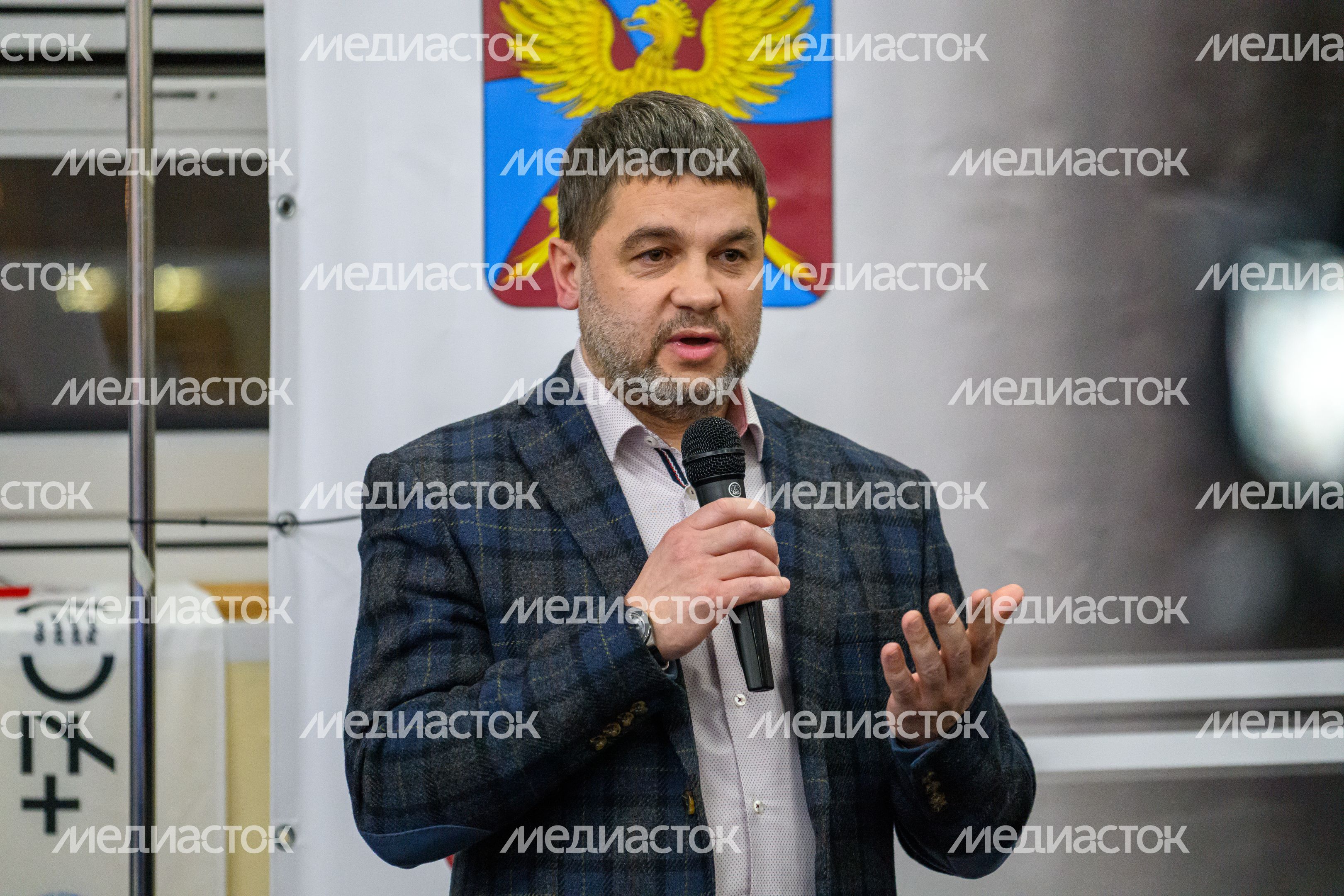 Директор комплексной спортивной школы олимпийского резерва в г. Люберцы Дмитрий Коровкин на соревнованиях по боксу