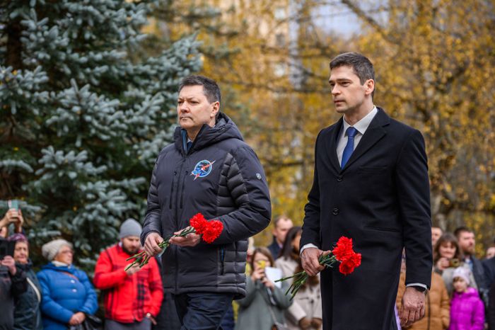 Космонавты Олег Кононенко и Николай Чуб