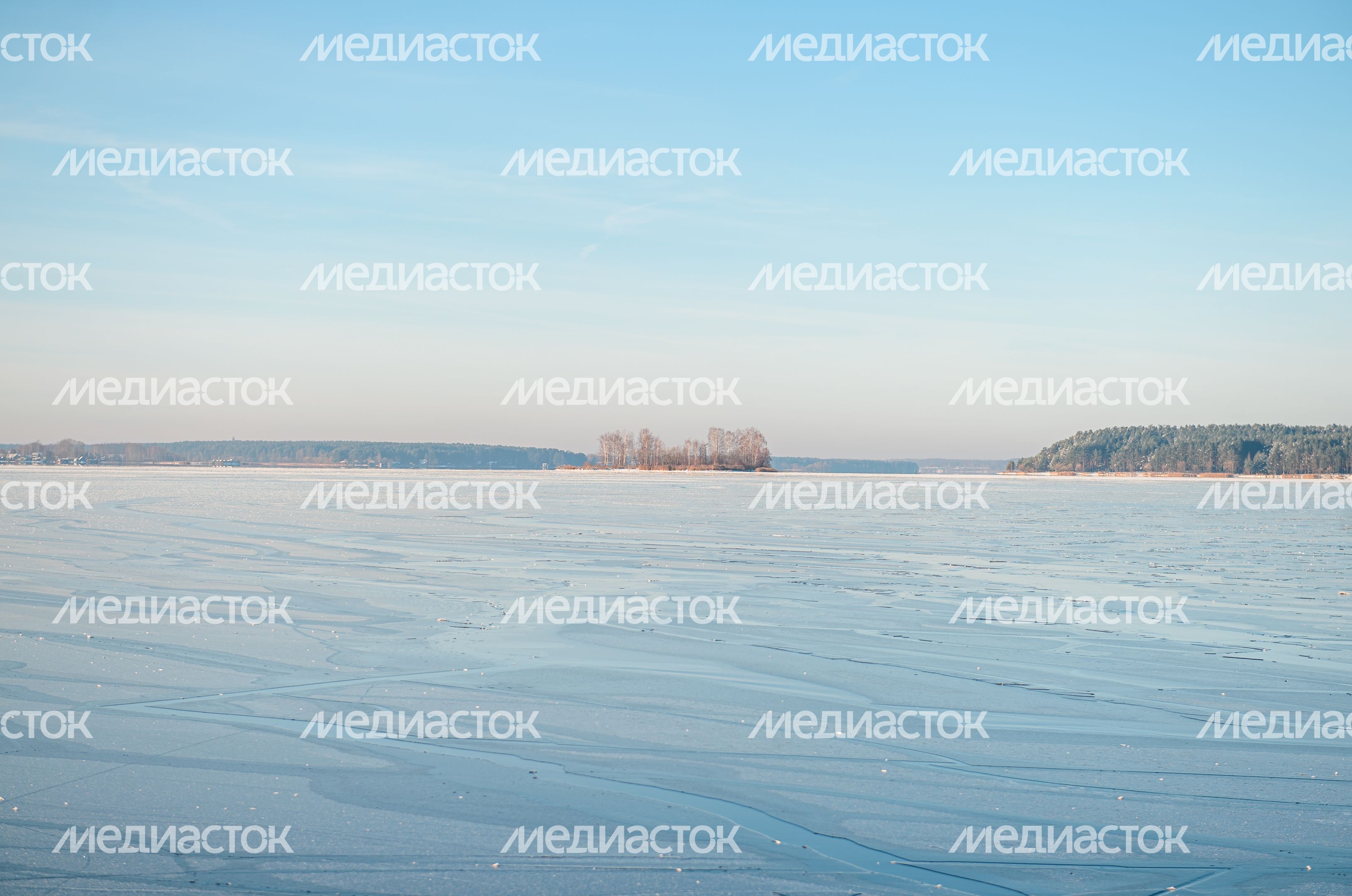 Зимние виды города Калязин