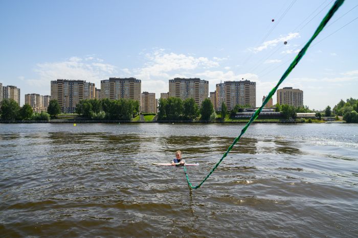 Чемпионат Московской области по серфингу на Пироговском водохранилище в Долгопрудном