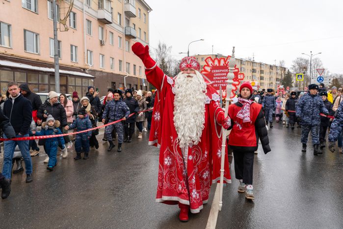 Новогодний уличный карнавал в Клину
