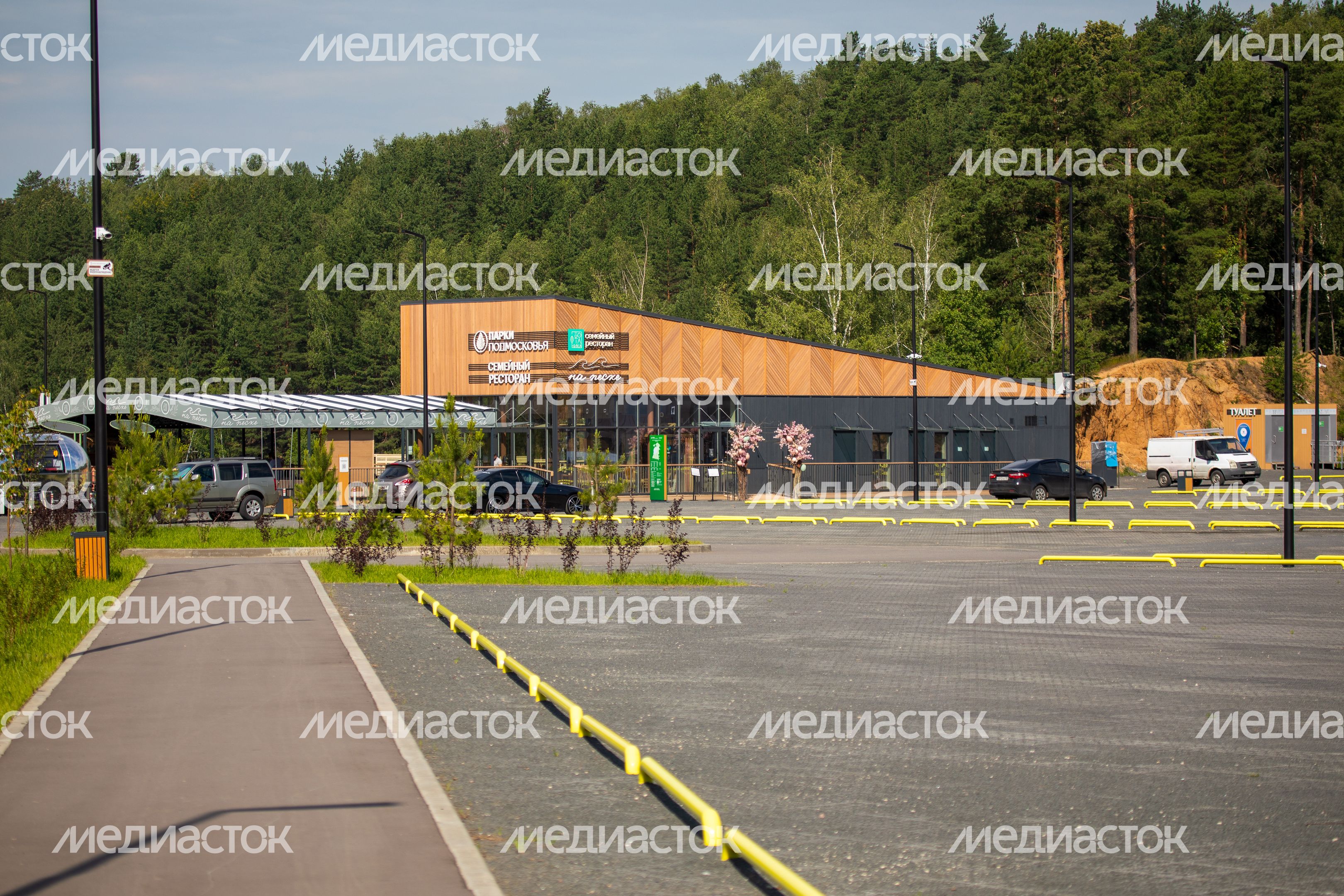 Парковка на 440 автомобилей в лесопарке «Волкуша» в Лыткарино Парковка на 440 автомобилей в лесопарке «Волкуша» в Лыткарино