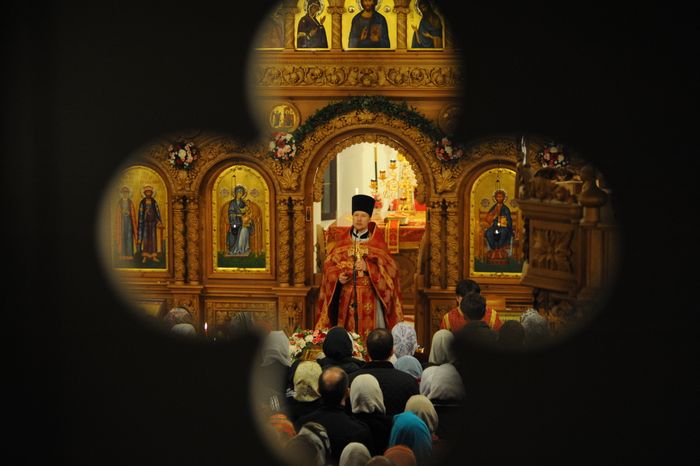 Пасхальное богослужение в Троицке