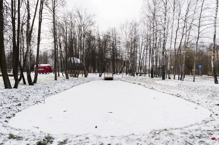 Лобня. Парк «Киово». Зима