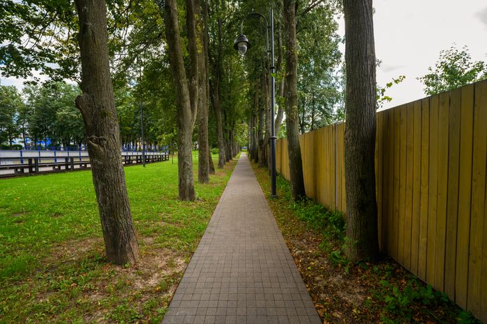 Зарайский центральный парк культуры и отдыха летом