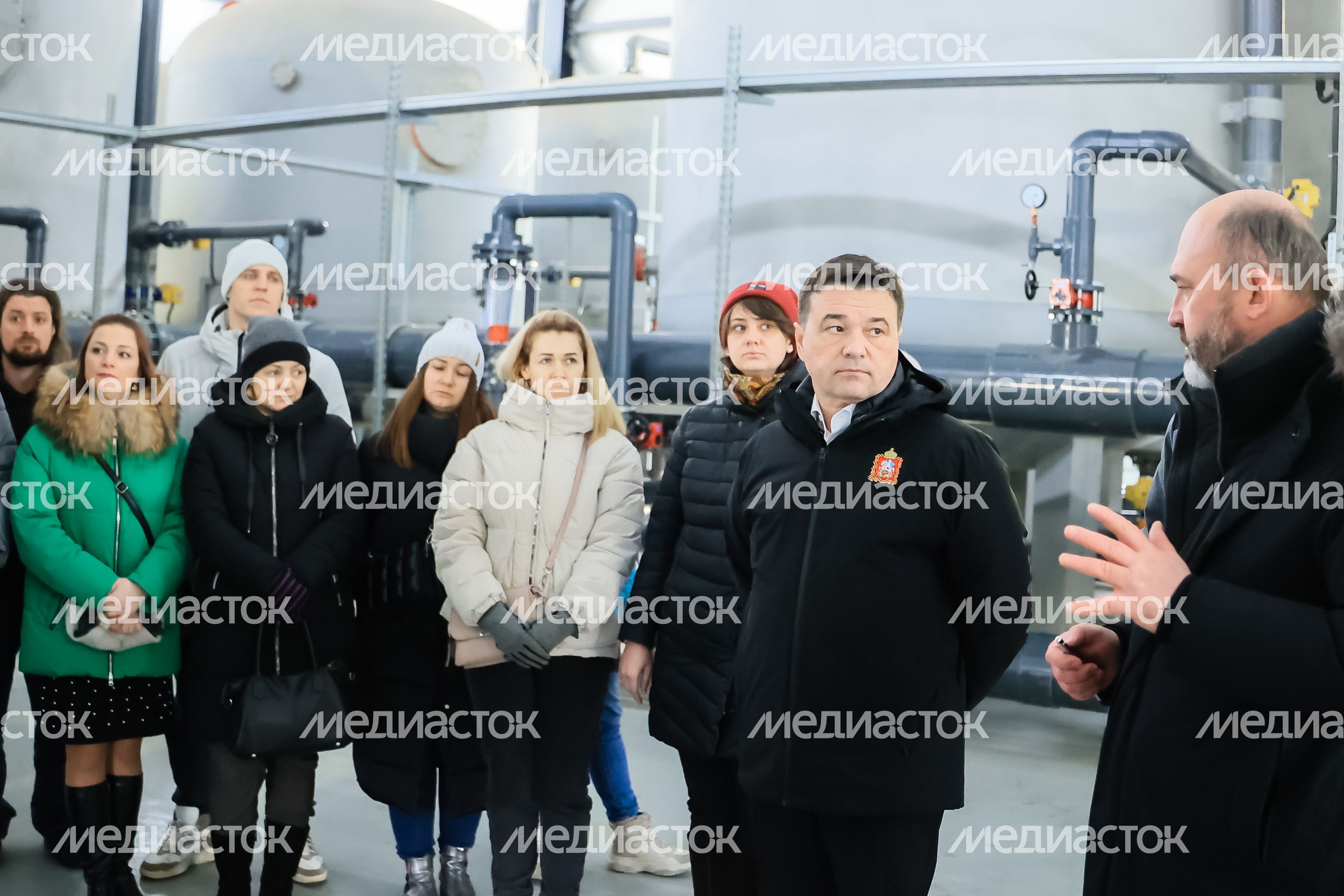 Посещение губернатором Подмосковья ВЗУ во Фрязине