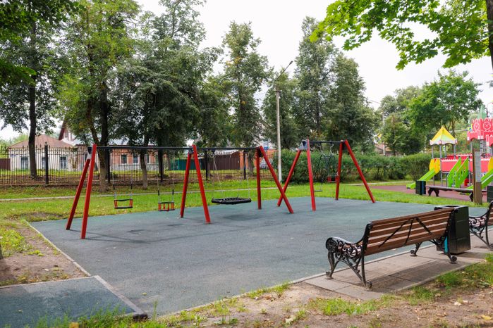 Городской парк культуры и отдыха «Пегас» в Егорьевске летом