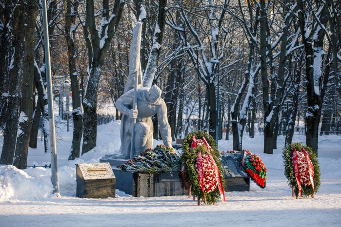 Химки. Сквер имени Марии Рубцовой. Зима