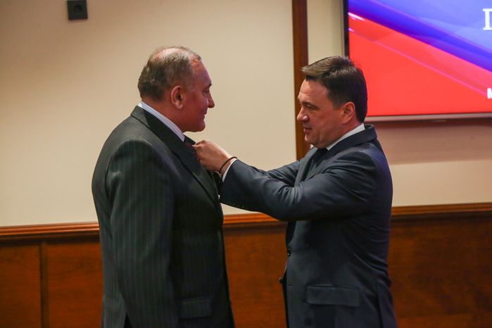 Вручение наград работникам подмосковных СМИ