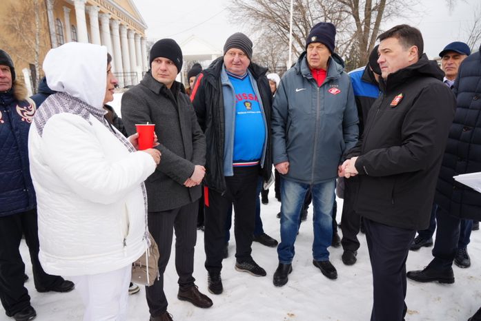 Посещение места строительства нового стадиона «Торпедо» в Люберцах Губернатором Подмосковья