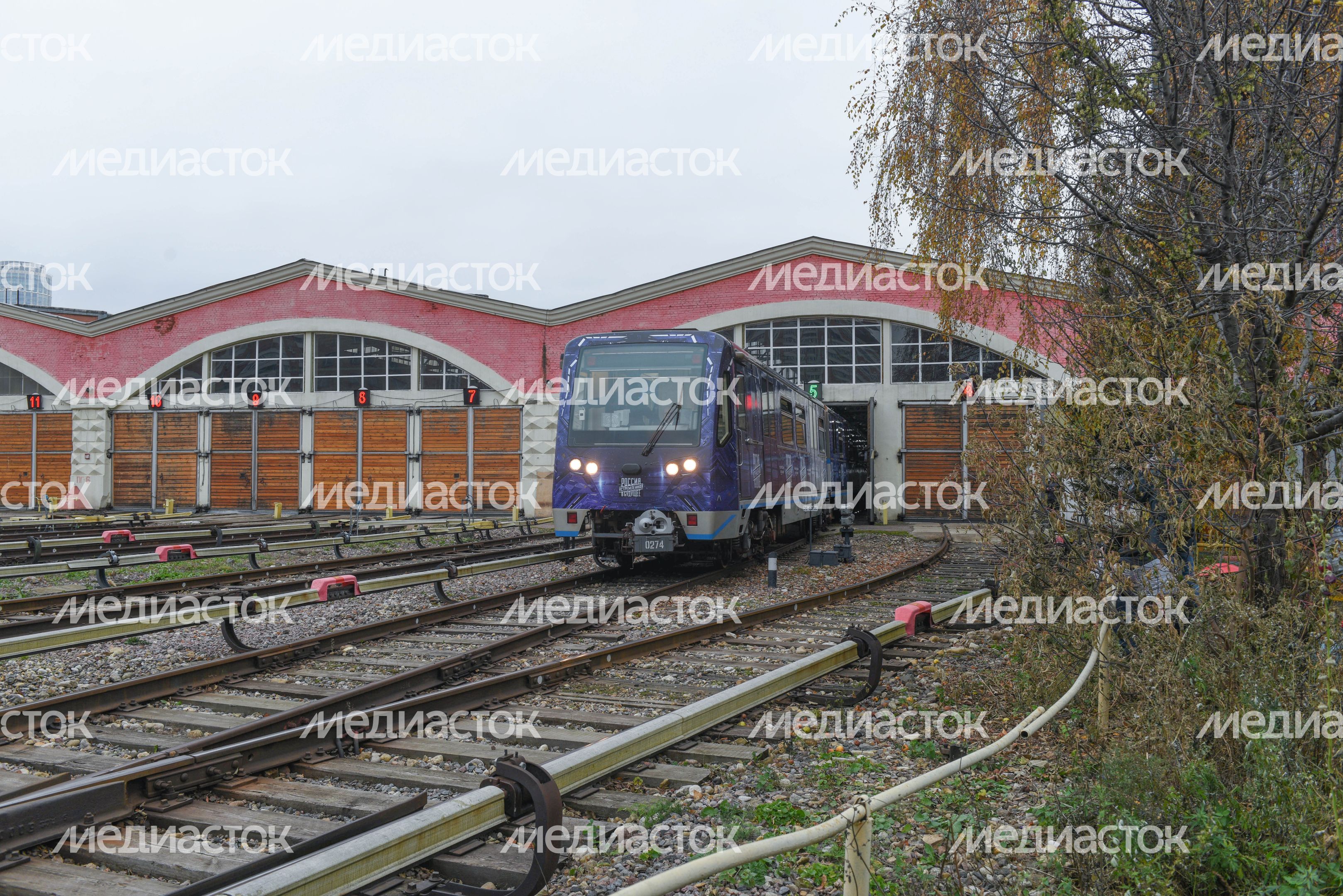 Запуск поезда «Россия, устремленная в будущее» в метро Москвы