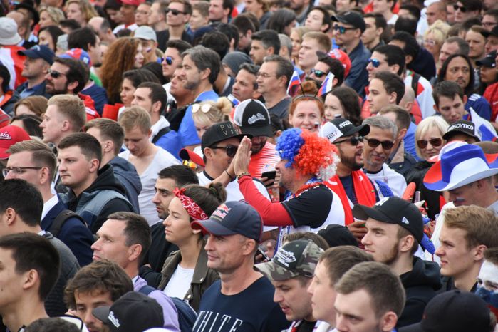 Открытие Чемпионата мира по футболу в Москве на Воробьёвых горах