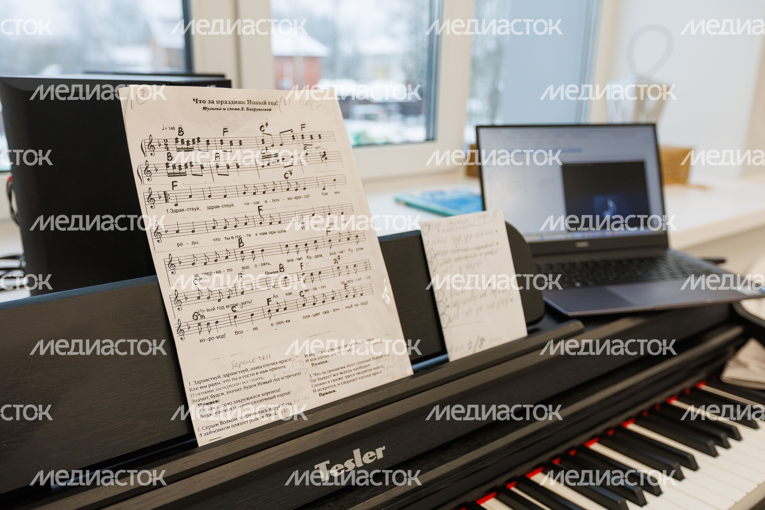 Музыкальный зал в детском саду №55 «Аленушка» поселка Зверосовхоз Пушкинского округа после капитального ремонта