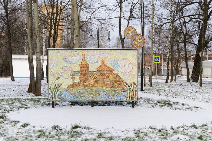 Лобня. Парк «Киово». Зима