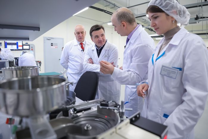 Андрей Воробьев запустил производство высокотехнологичной продукции в Подмосковье