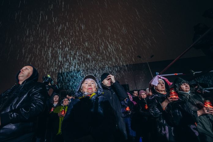 Акция памяти «Журавли» прошла на девятый день после теракта в "Крокус Сити Холле"