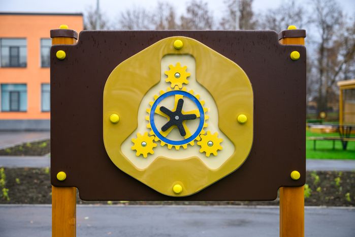 Игровая площадка детского сада в селе Кудиново Богородского округа после капитального ремонта
