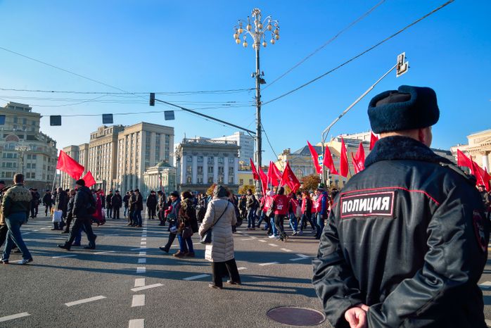 Митинг коммунистов в Москве