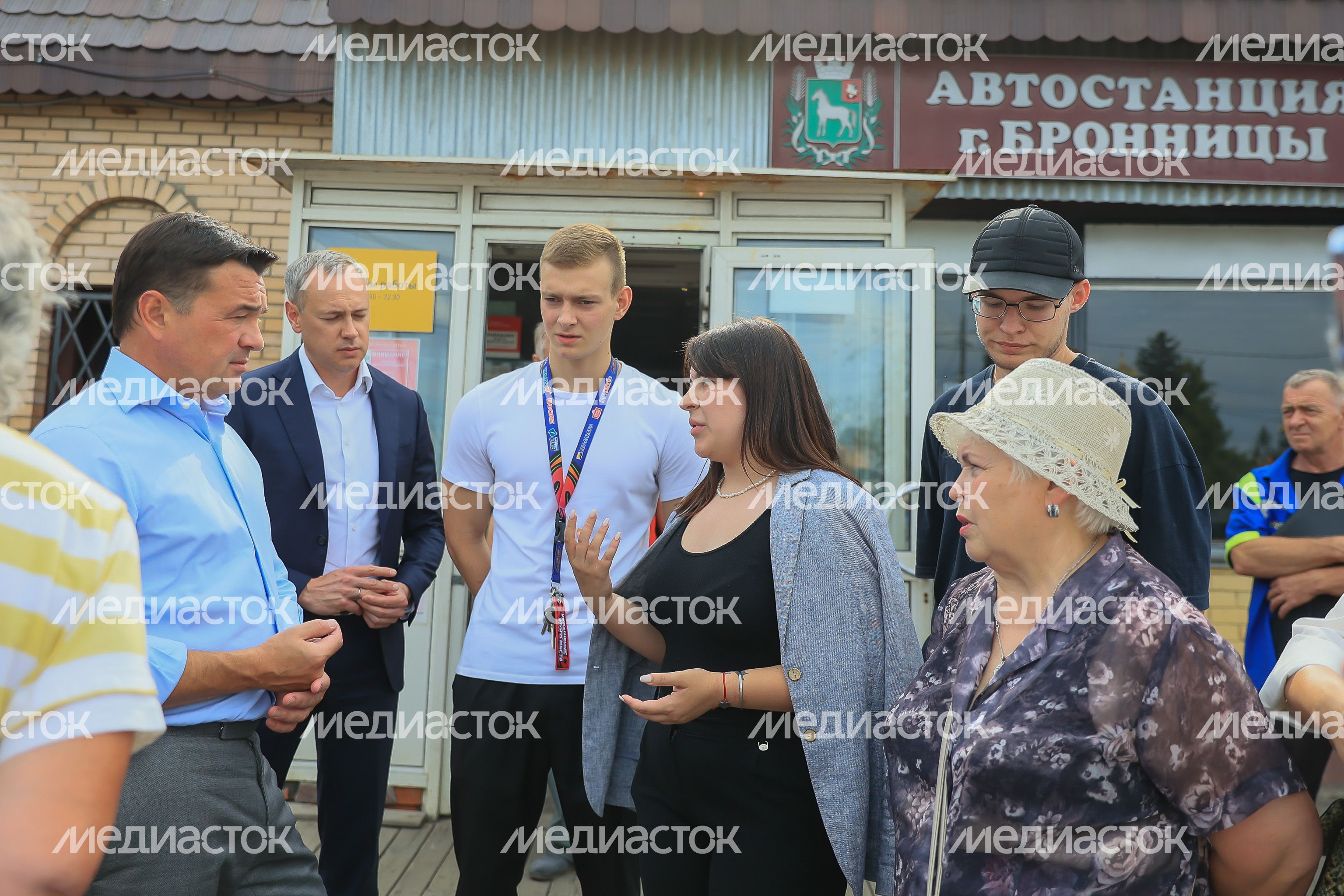 Посещение автостанции в Бронницах Губернатором Московской области Андреем Воробьевым