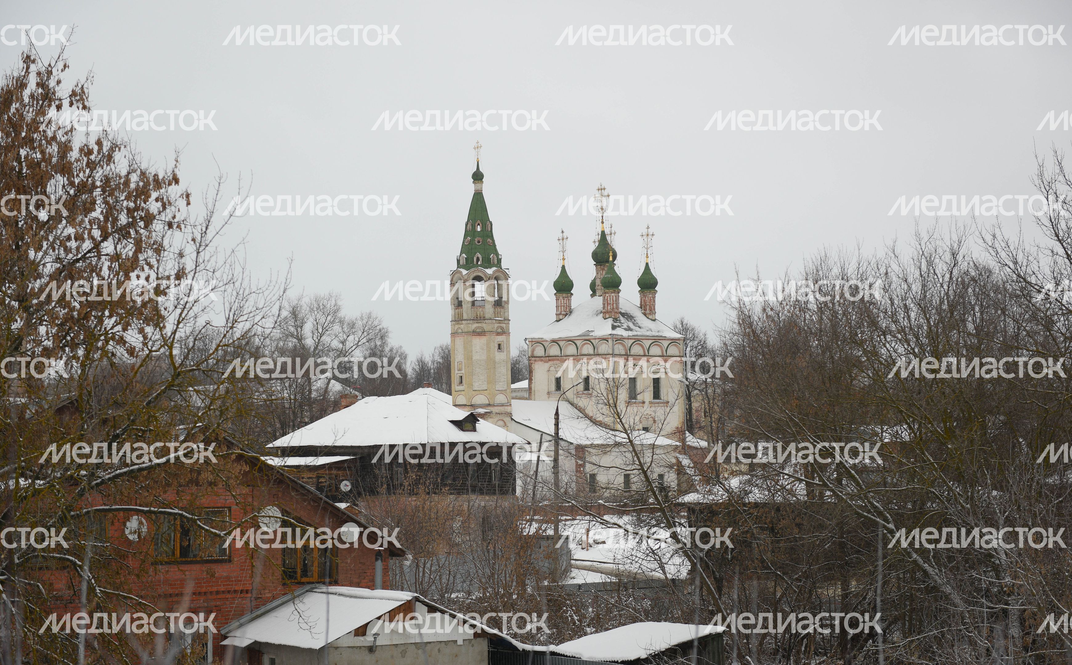 Виды города Серпухов зимой