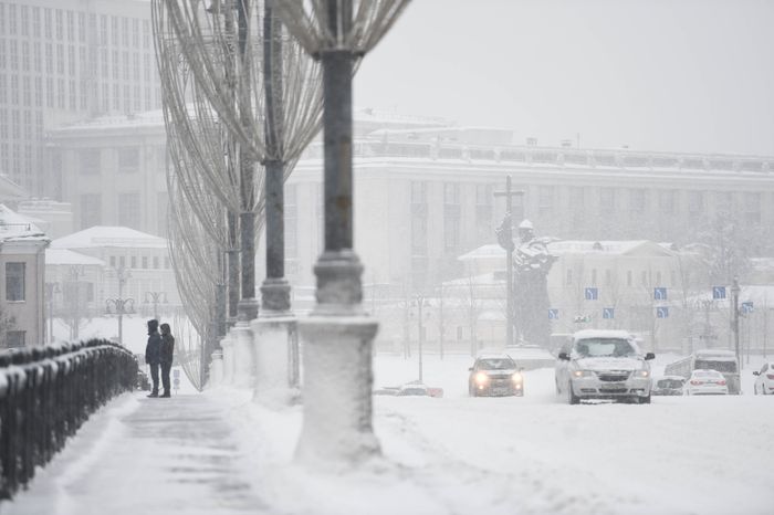 Рекордный снегопад в Москве и Подмосковье