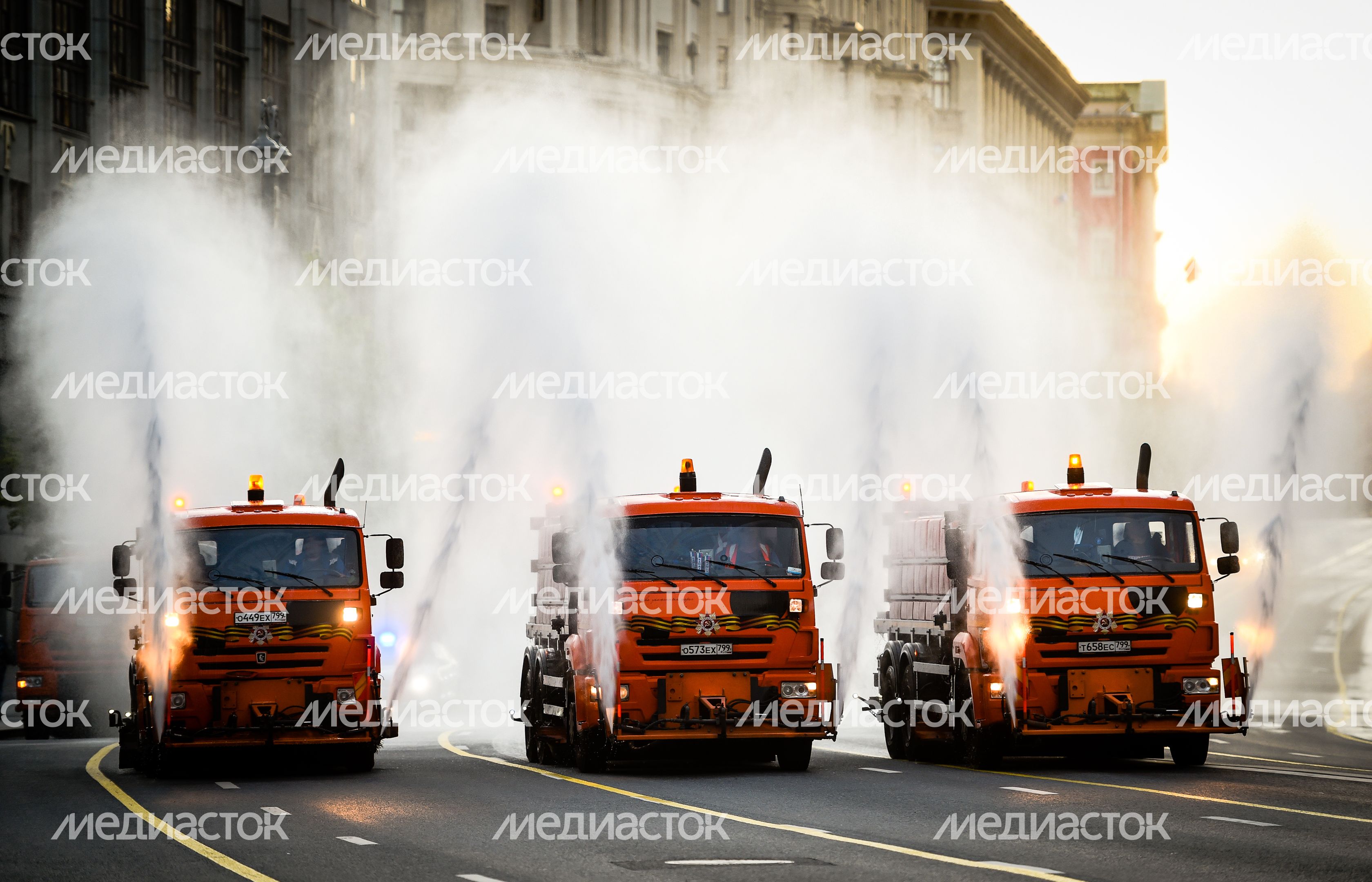 Пешая репетиция парада Победы в Москве