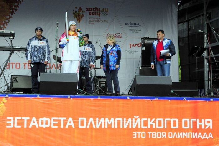 Олимпийский огонь в Красногорске