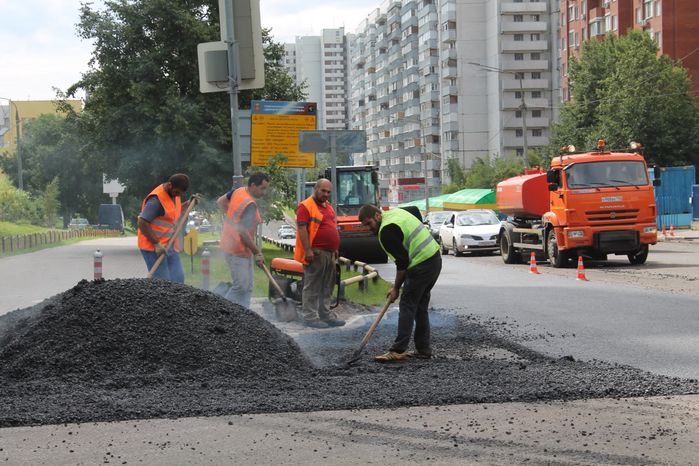 Ремонт дорожного полотна в Химках