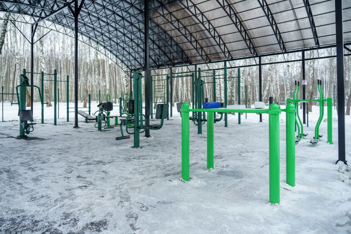 Кашира. Городской парк. Зима