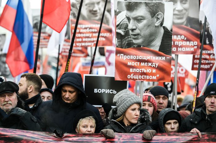 Марш памяти Бориса Немцова в Москве