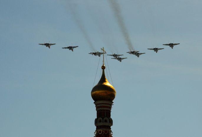 Генеральная репетиция парада Победы на Красной площади