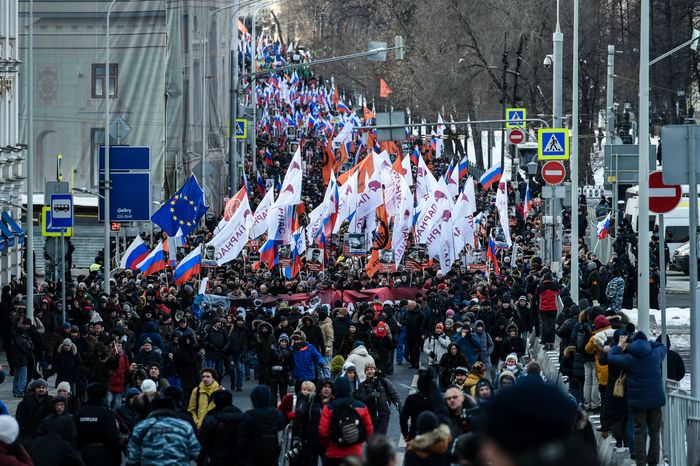 Марш памяти Бориса Немцова в Москве