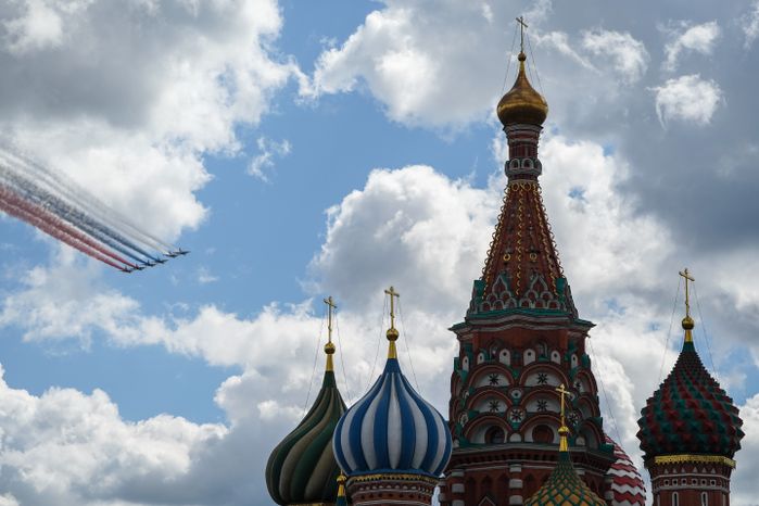Генеральная репетиция парада Победы в Москве в 2021 году