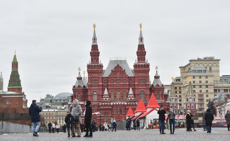 Городская жизнь в Москве в марте