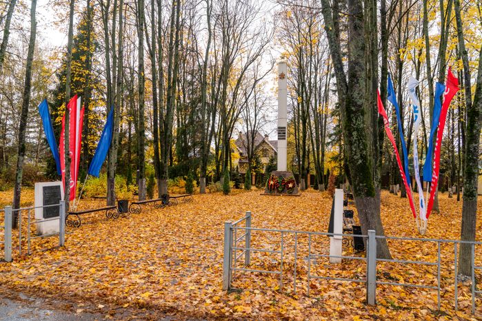 Обелиск погибшим войнам в деревне Марьино округа Красногорск