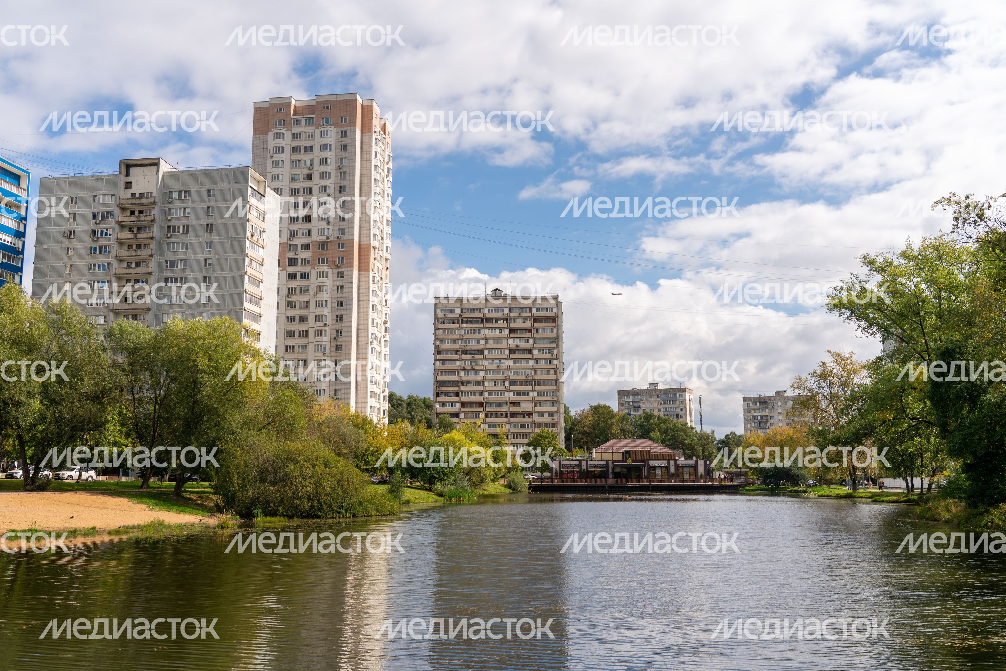 Набережная у Комсомольского пруда в Одинцово