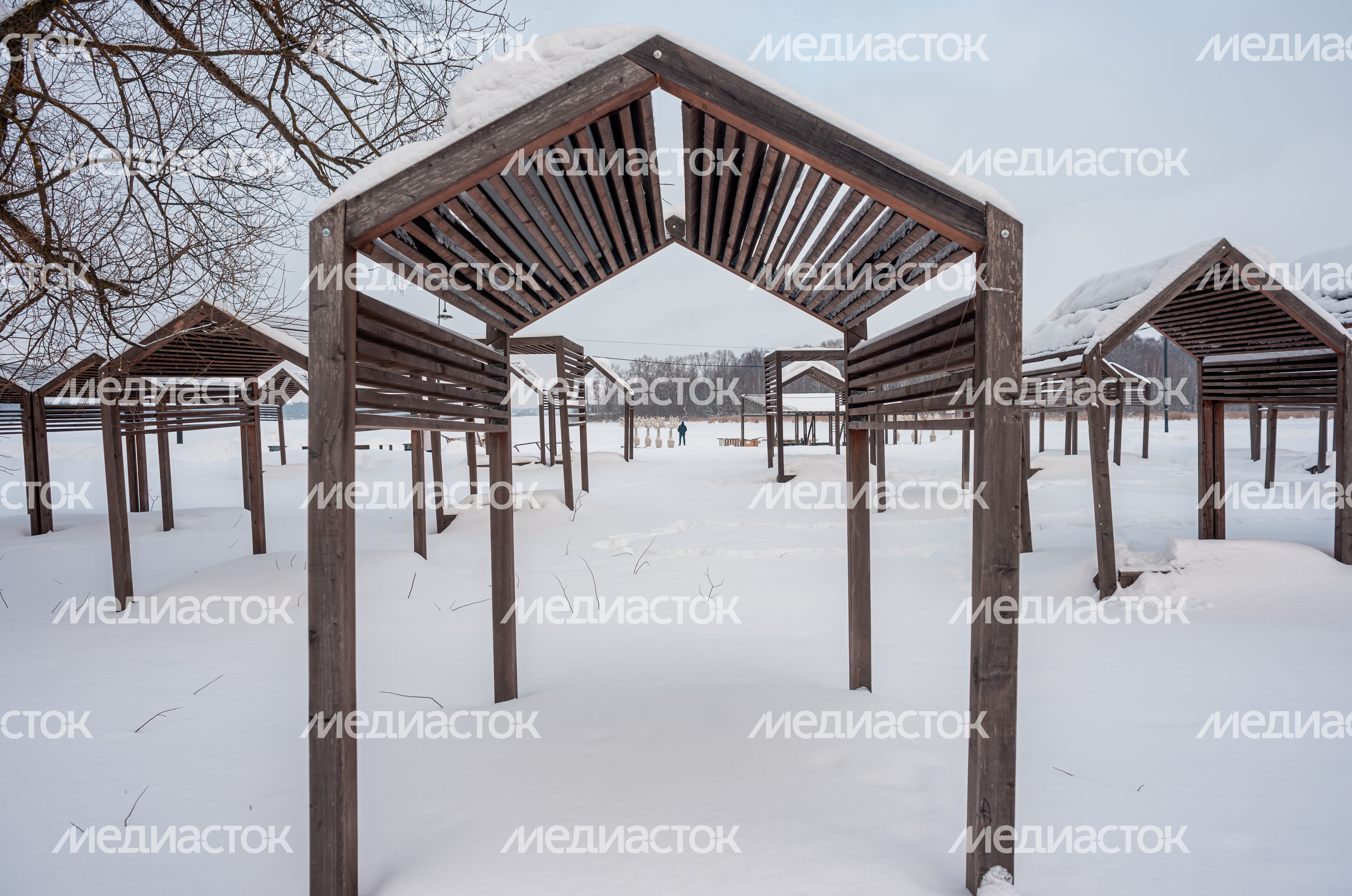 Зимние виды города Солнечногорск