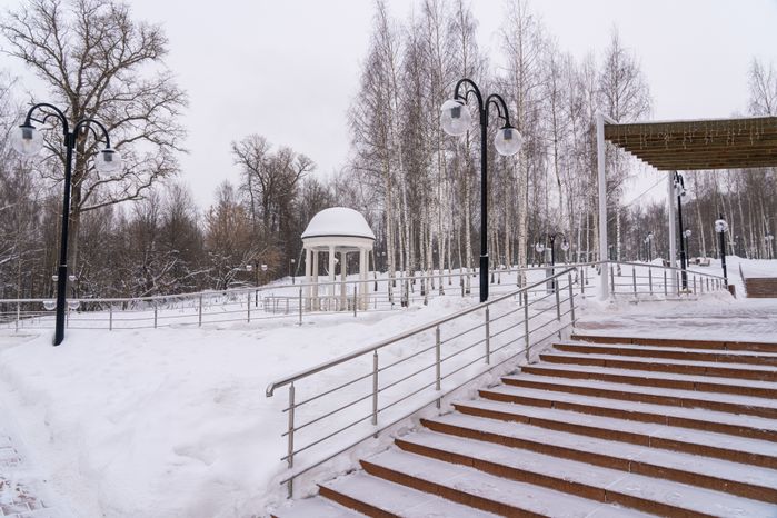 Клин. Парк культуры и отдыха «Сестрорецкий». Зима