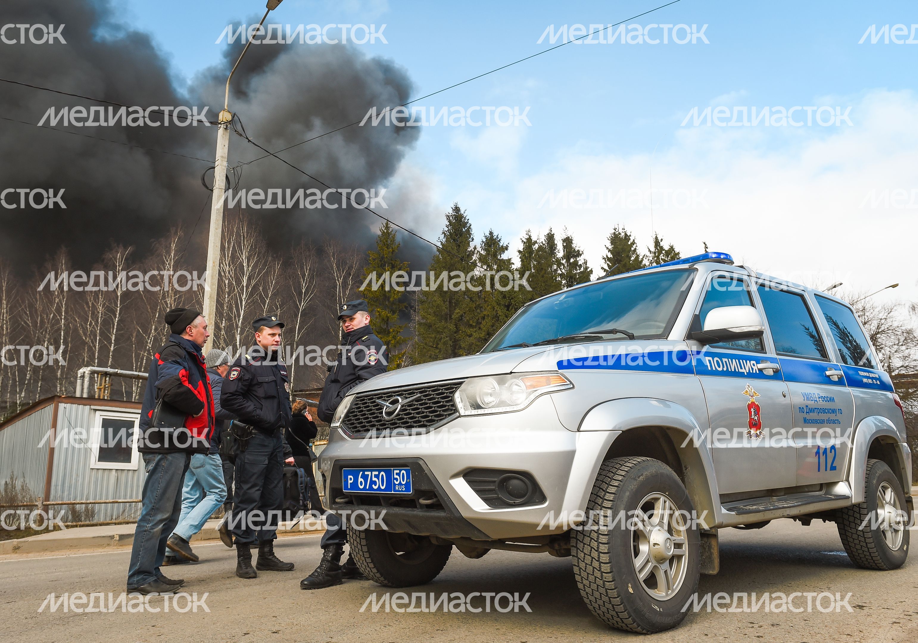 Пожар на заводе алюминиевых изделий в Дмитрове
